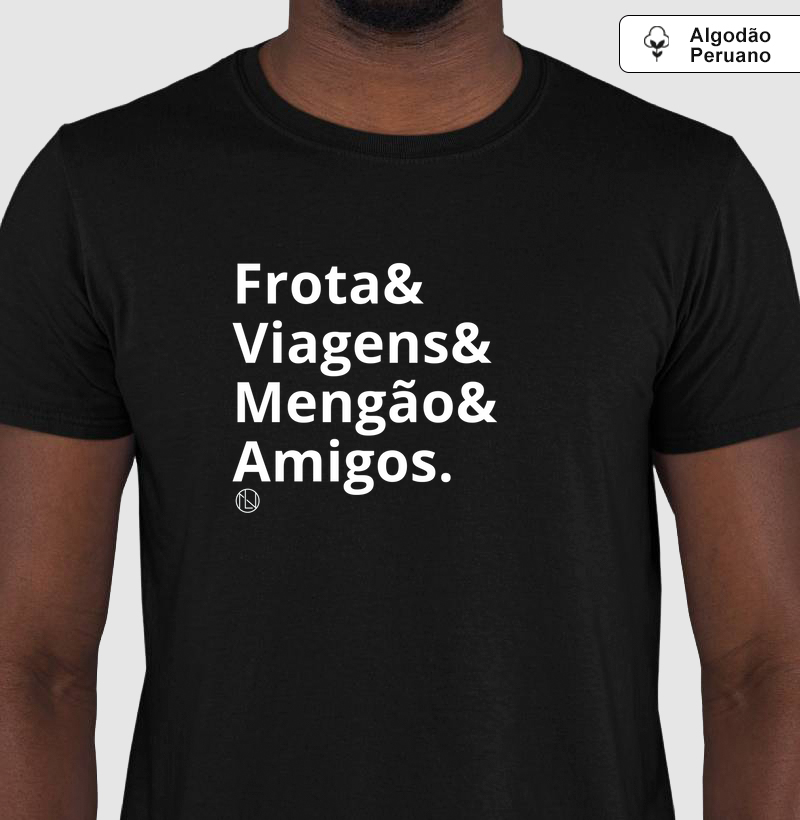 Camiseta algodão peruano Mengão padrão &
