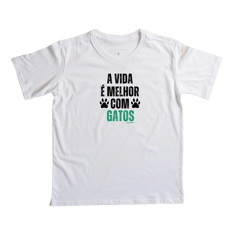 #025 - A vida é melhor com gatos - Infantil