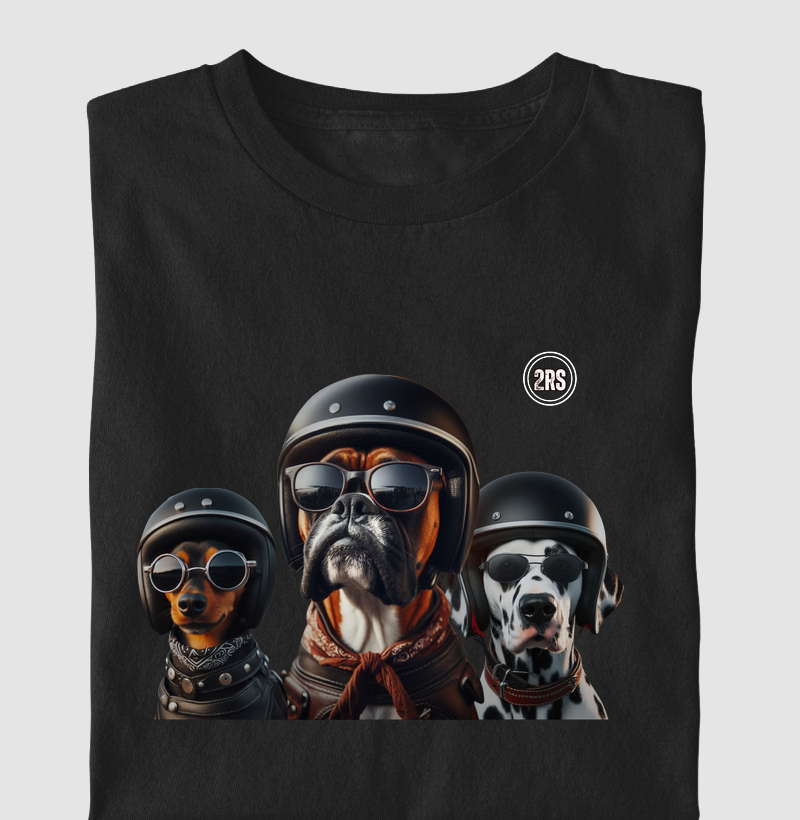 Camiseta Motociclista Dogs