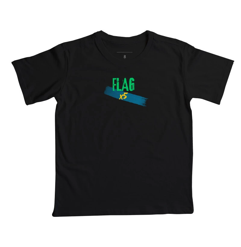 Camiseta algodão "flagx5"