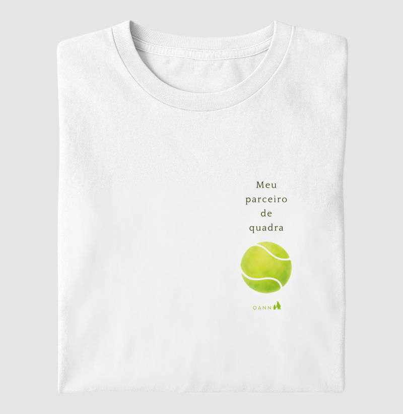 Camiseta Revelação de Gravidez para o Pai — Meu Parceiro de Quadra