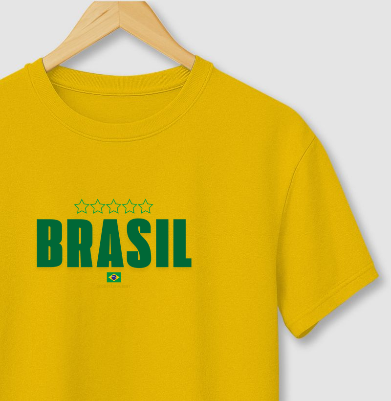 Camiseta Brasil 5 estrelas | OxenteWear