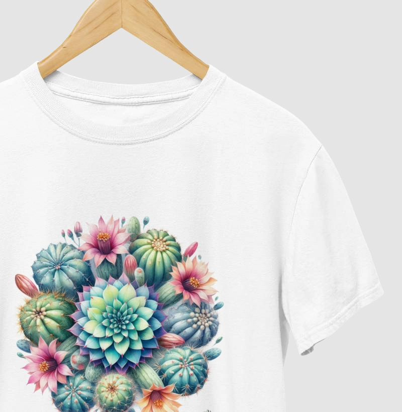Camiseta Buquê de Cactos