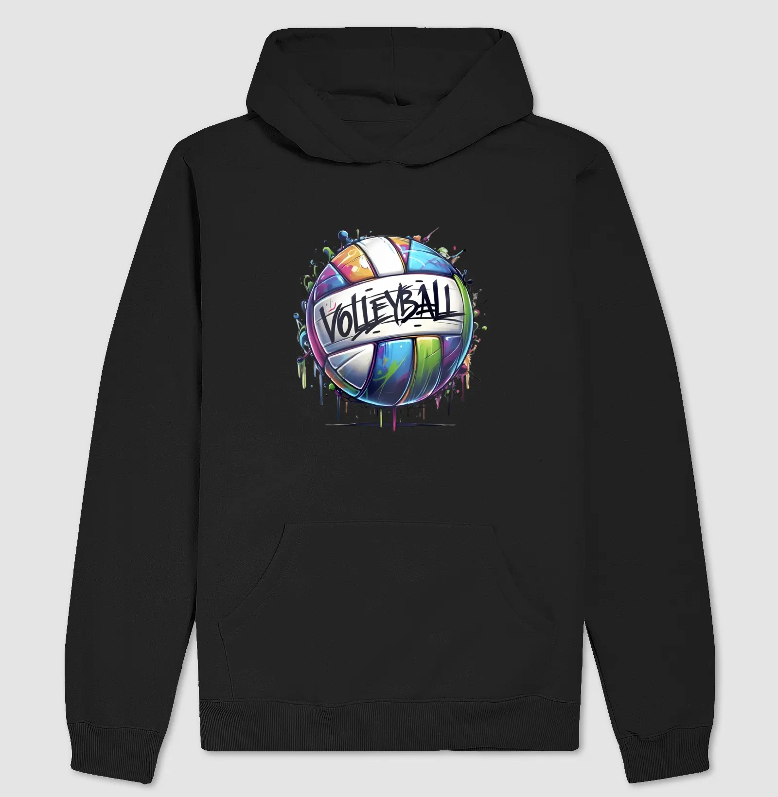 Moletom Hoodie Bola de Vôlei Tinta