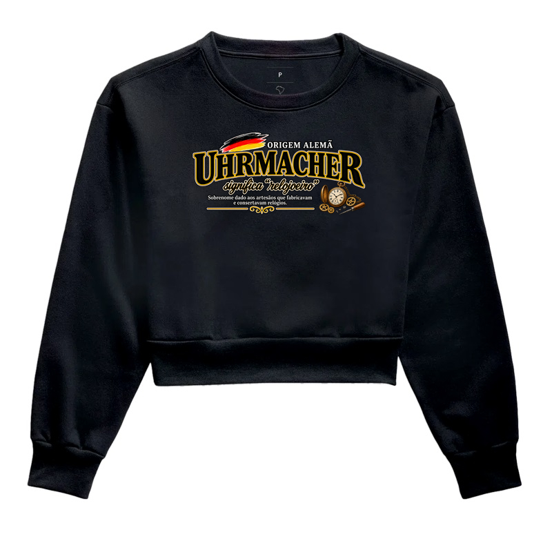 Uhrmacher  - Cropped Moletom
