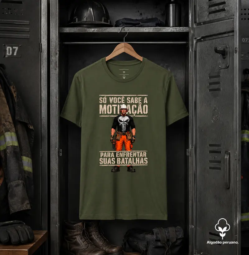 Motivação em Campo - Camiseta Algodão Peruano