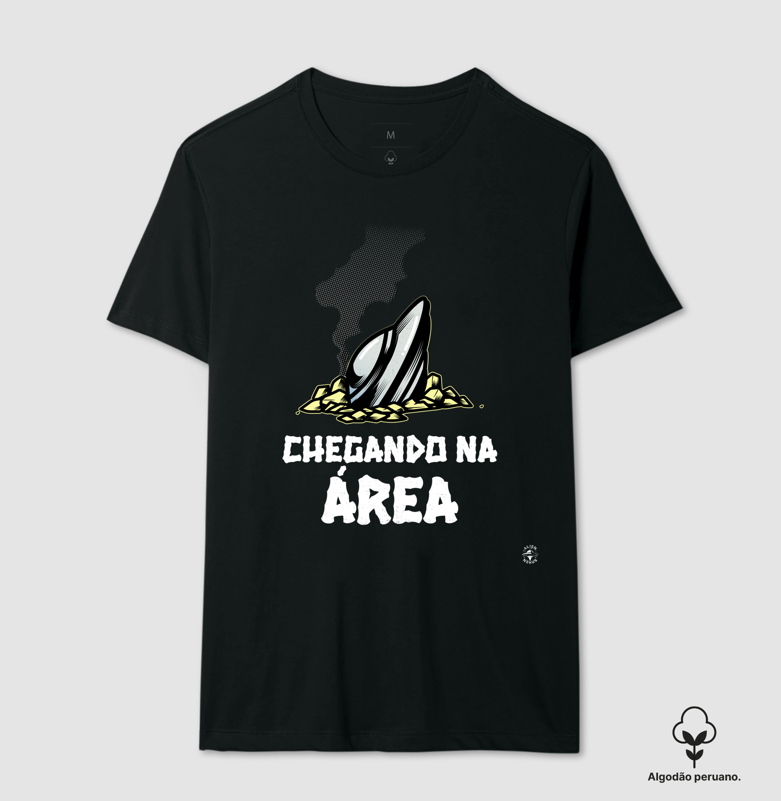Camiseta Algodão Peruano "Chegando na Área"