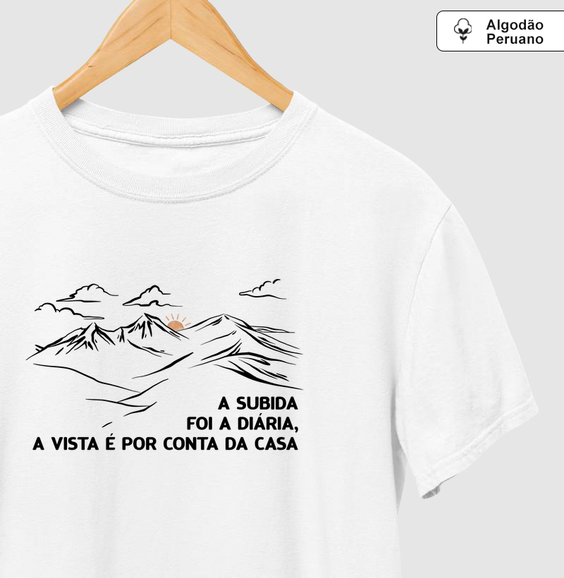 Por Conta da Casa - Camiseta Algodão Peruano