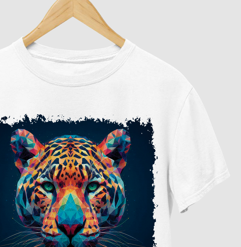 Onça Polígono - Camiseta