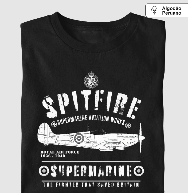 Supermarine Spitfire - RAF | Algodão Peruano