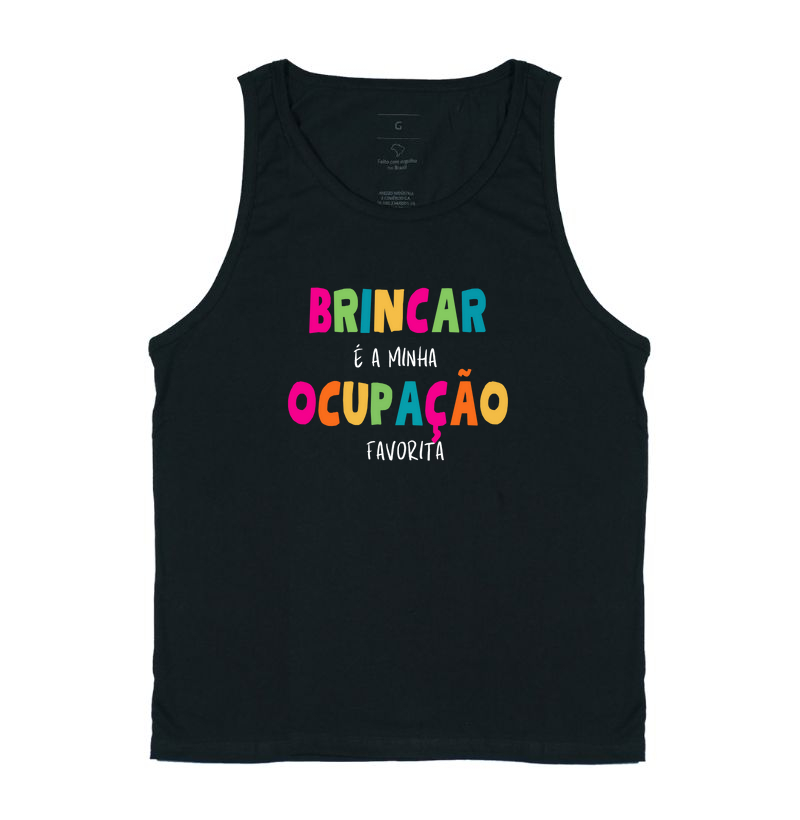 Camiseta Brincar é minha ocupação favorita | Lançamento 