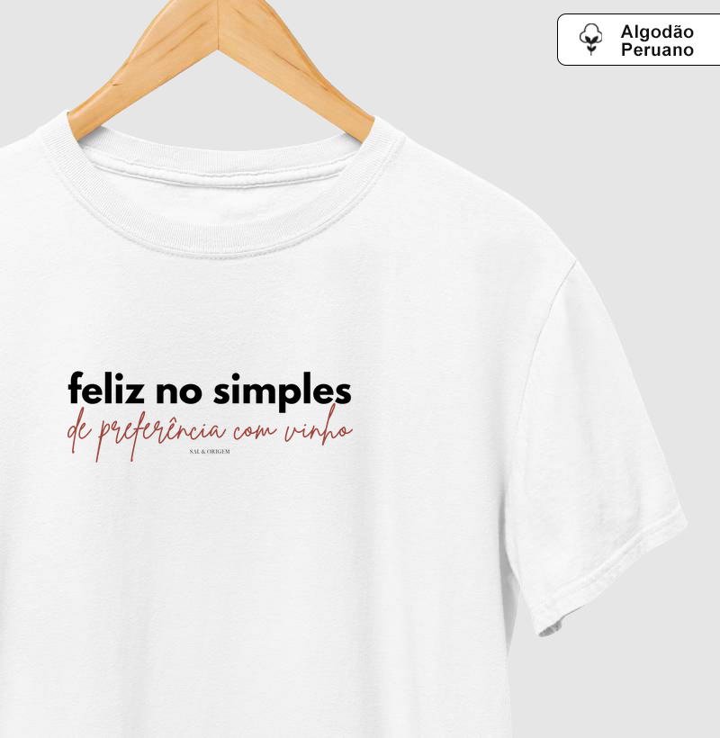 Feliz no simples - com vinho