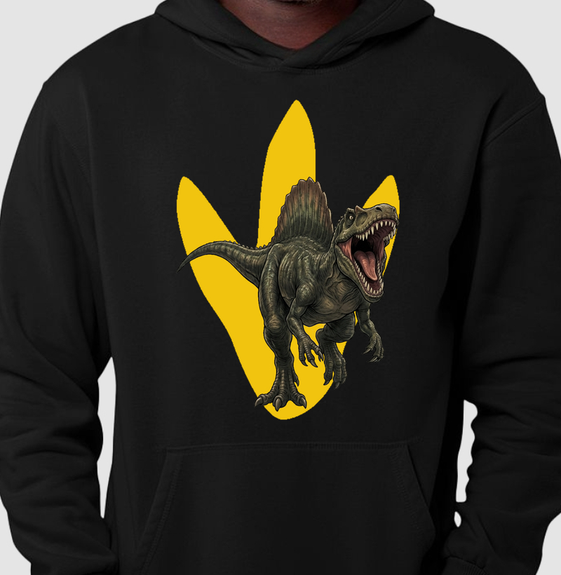 Blusa Dinossauro Moletom Espinossauro Furioso Algodão Premium Dinoloco