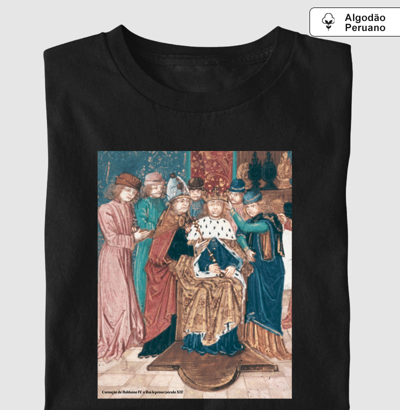 Camiseta Balduíno IV, o Leproso - Rei de Jerusalém (Cruzadas)