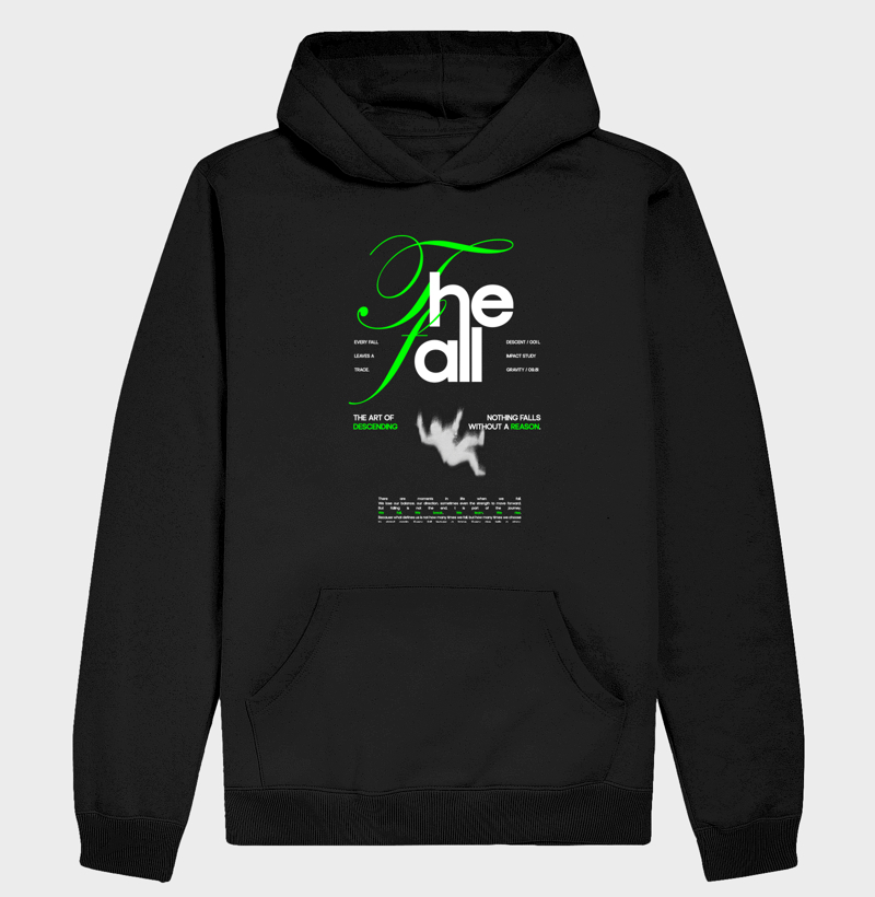 Moletom Preto The Fall - Hoodie Moletom