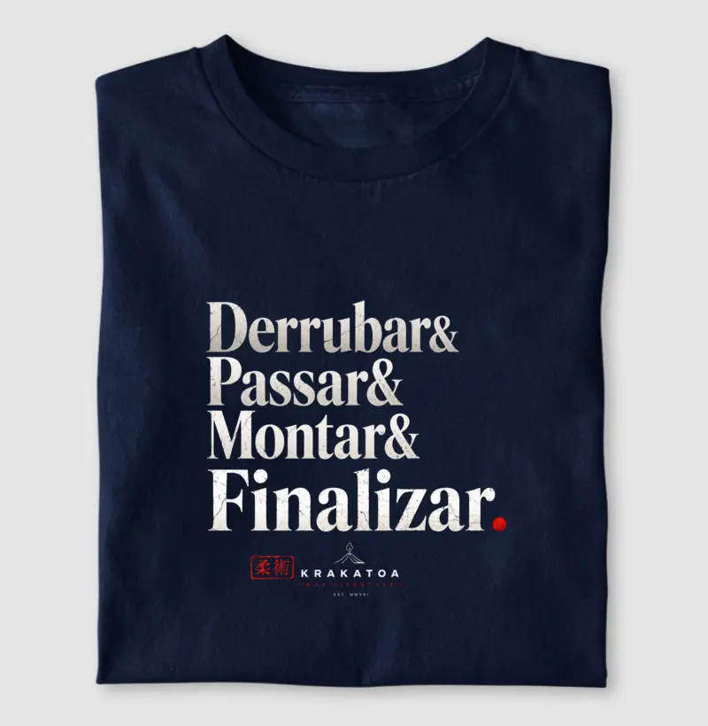 Derrubar, passar, montar e finalizar