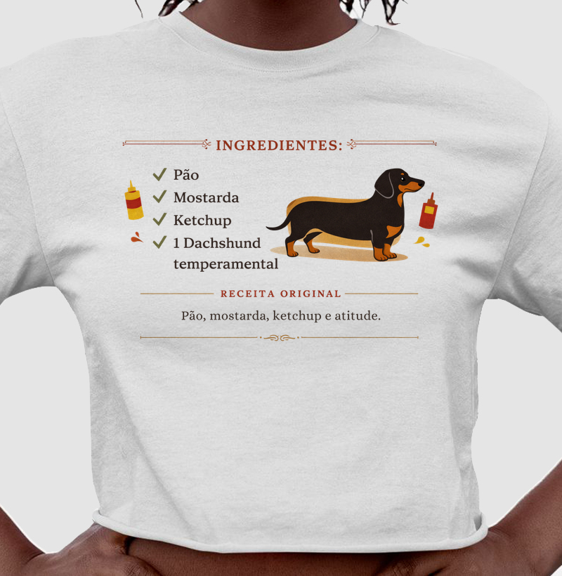Dachshund: pão, mostarda, ketchup e atitude!