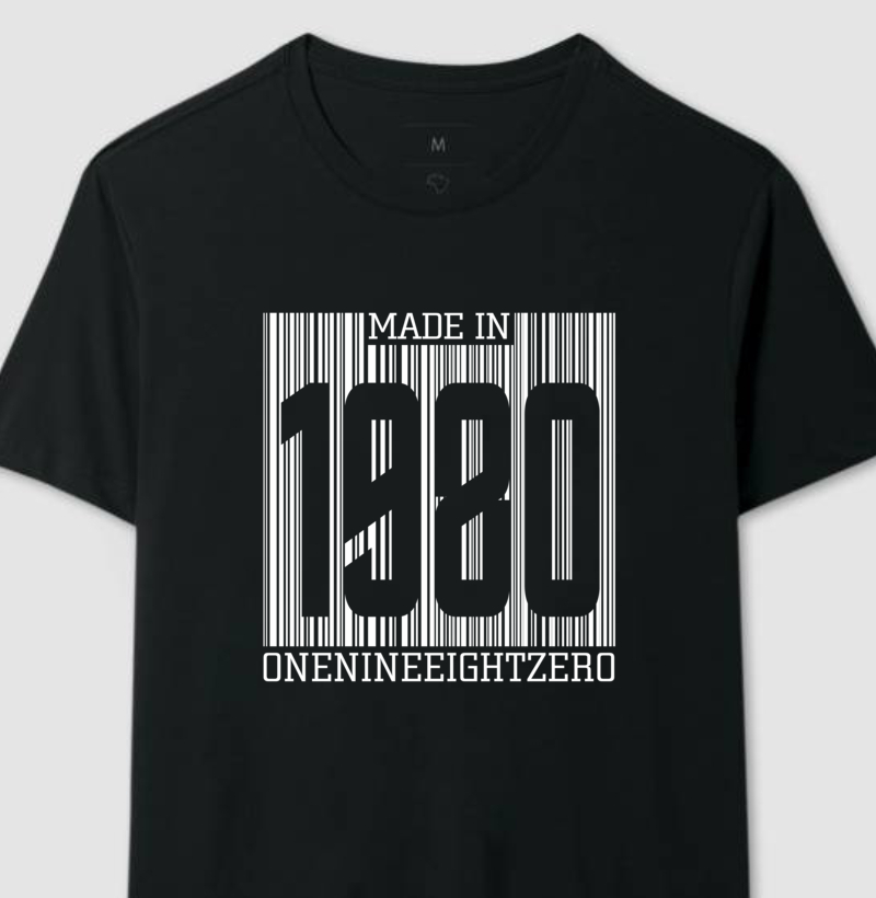 Camisa Made in Barras 1980