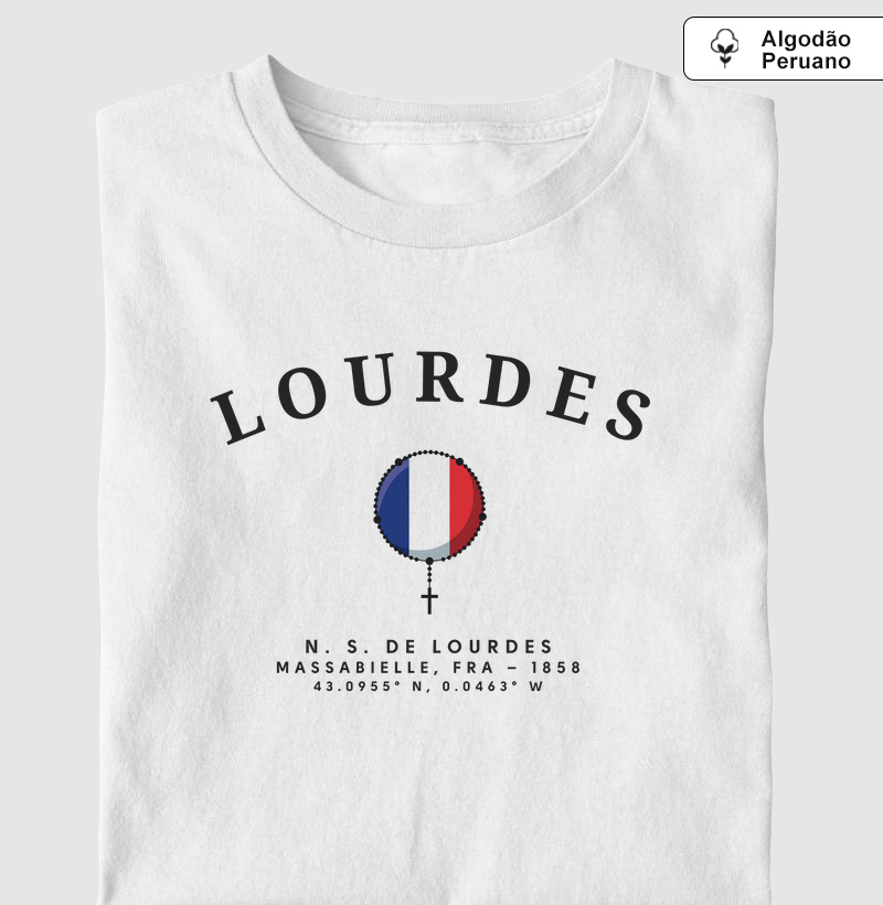 Nossa Senhora de Lourdes França 1858 - Algodão Peruano