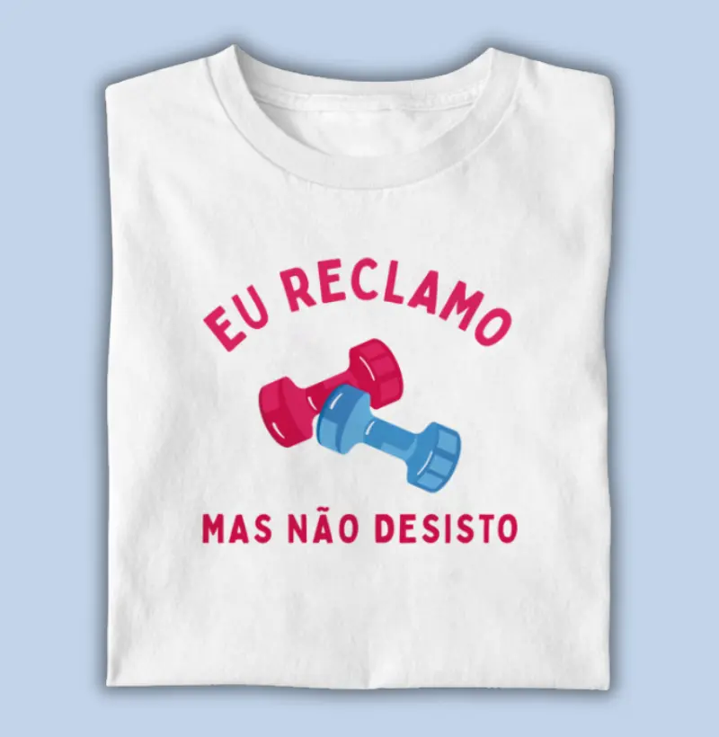 eu reclamo, mas não desisto de treinar