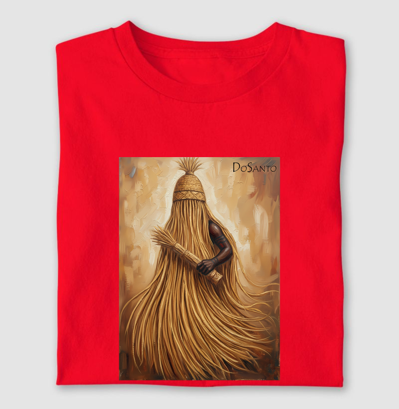 Omolu, Obaluaiê, sua palha e seu cetro - Camiseta