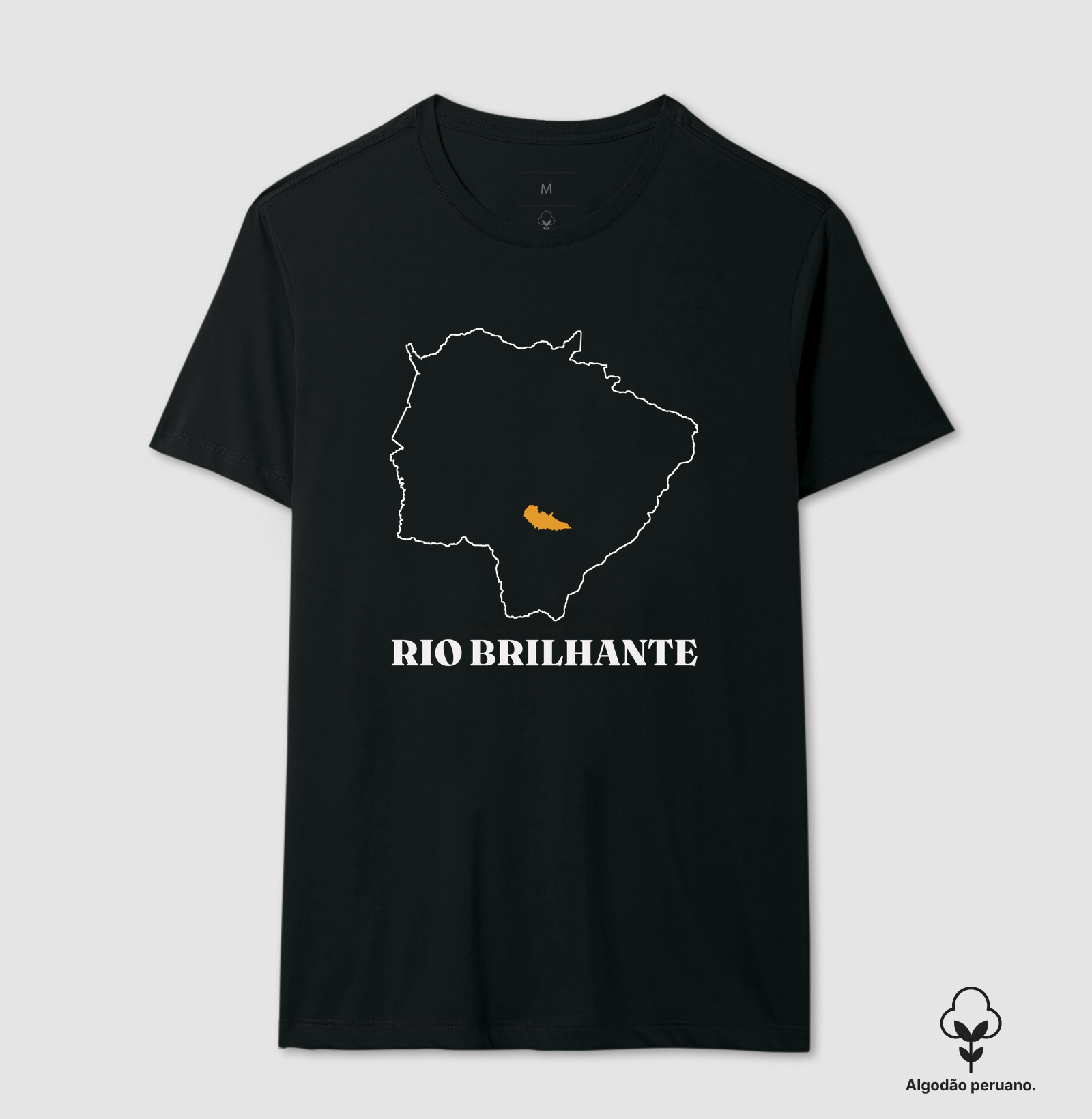Rio Brilhante | Traço MS - Camiseta Algodão Peruano