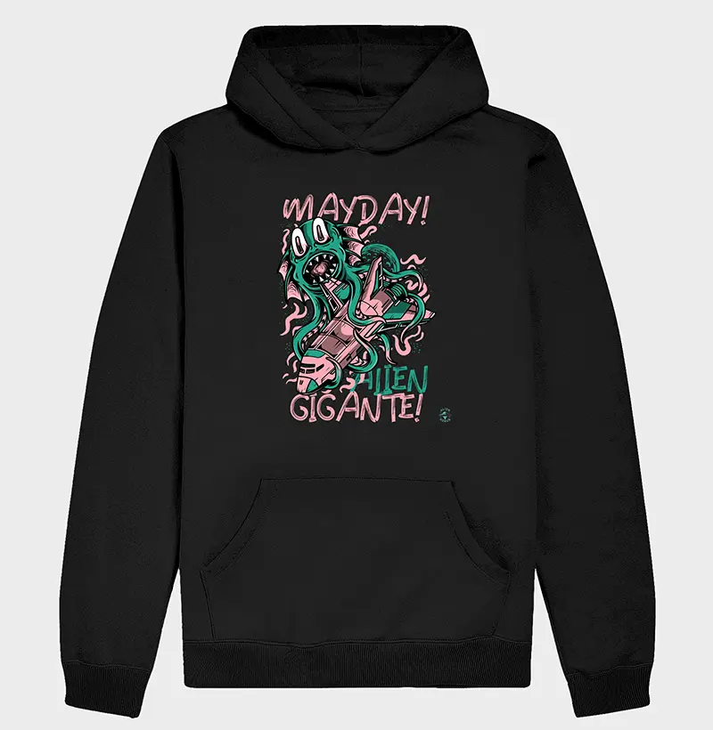 Hoodie Moletom "MAYDAY! Alien gigante!"