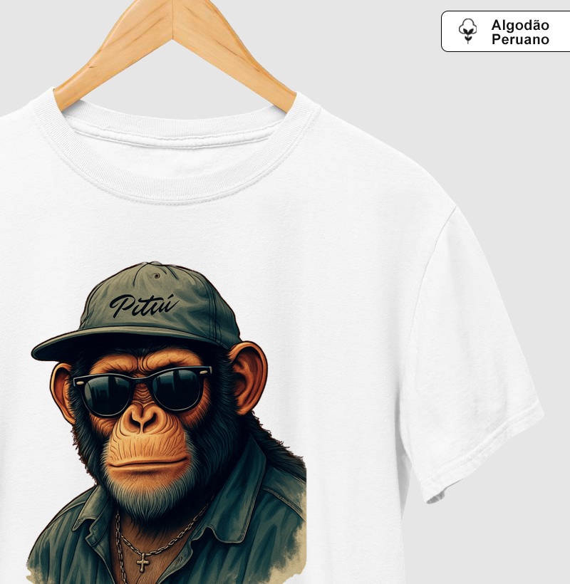 Camiseta branca – Macaco Véio – Pitiú