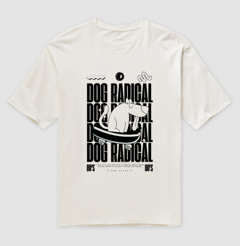 Camiseta Dog Pulse Radical White - Dog On Fire