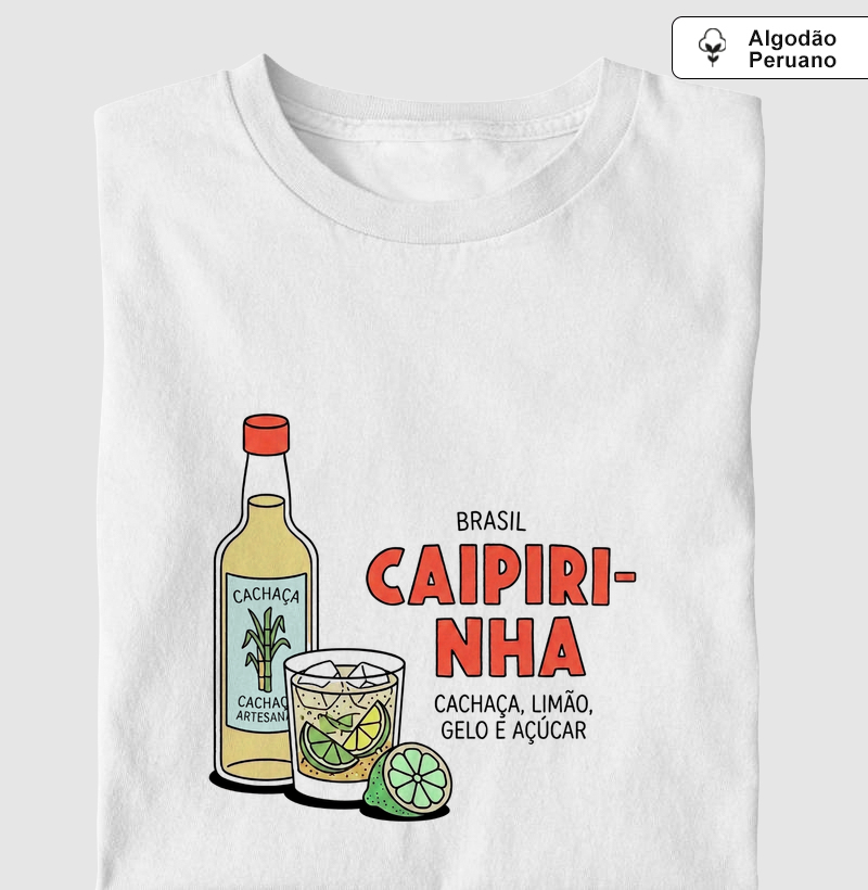 Caipirinha Pima - Camiseta Algodão Peruano
