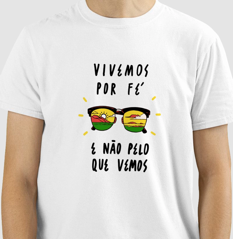CAMISETA VIVEMOS POR FÉ - POR FELIPE GUGA