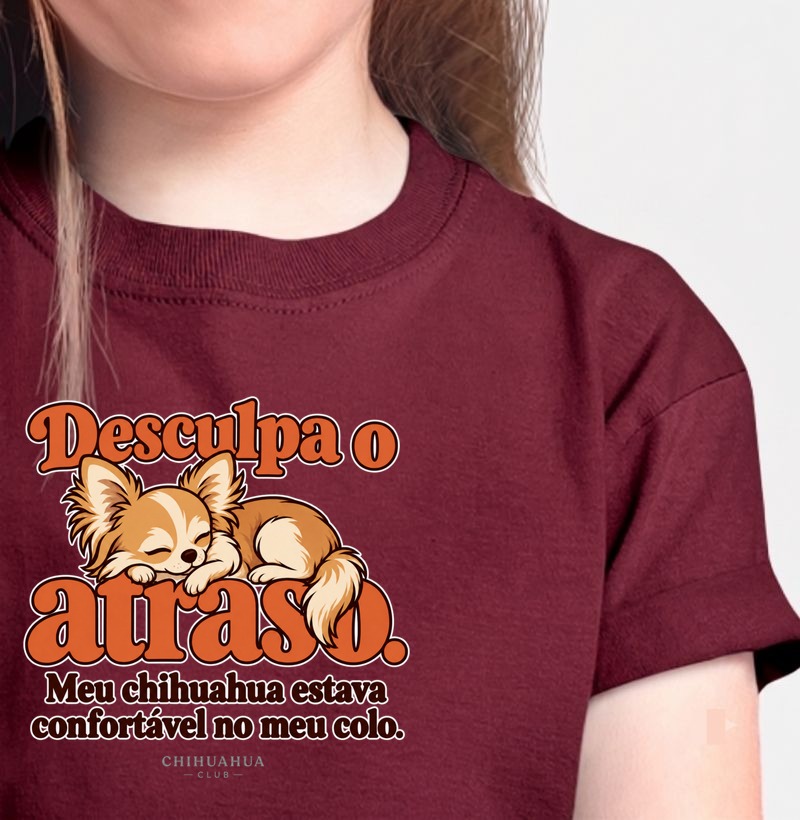 Desculpa o atraso - Camiseta Infantil