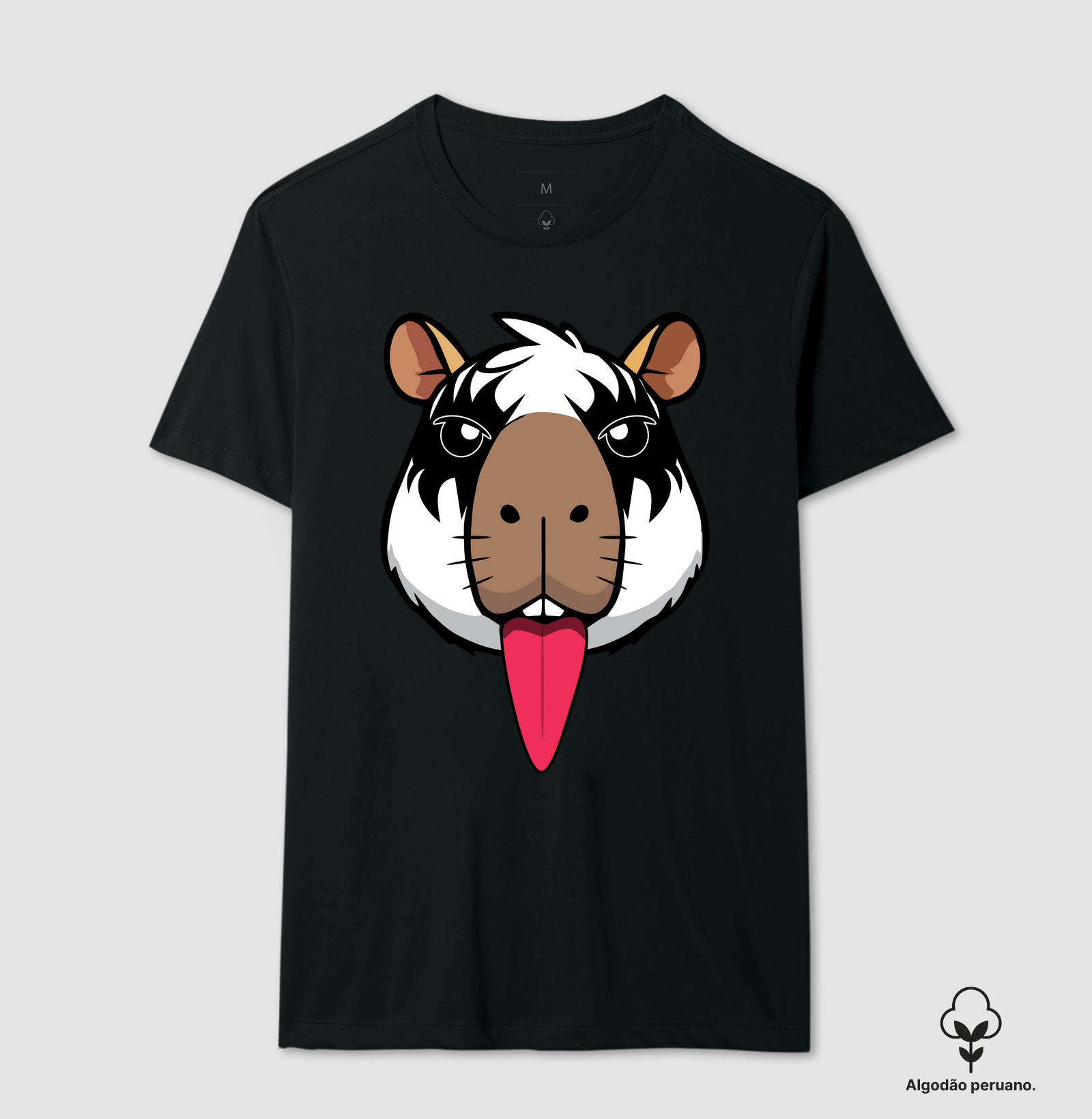 Capy RockStar - Camiseta Algodão Peruano