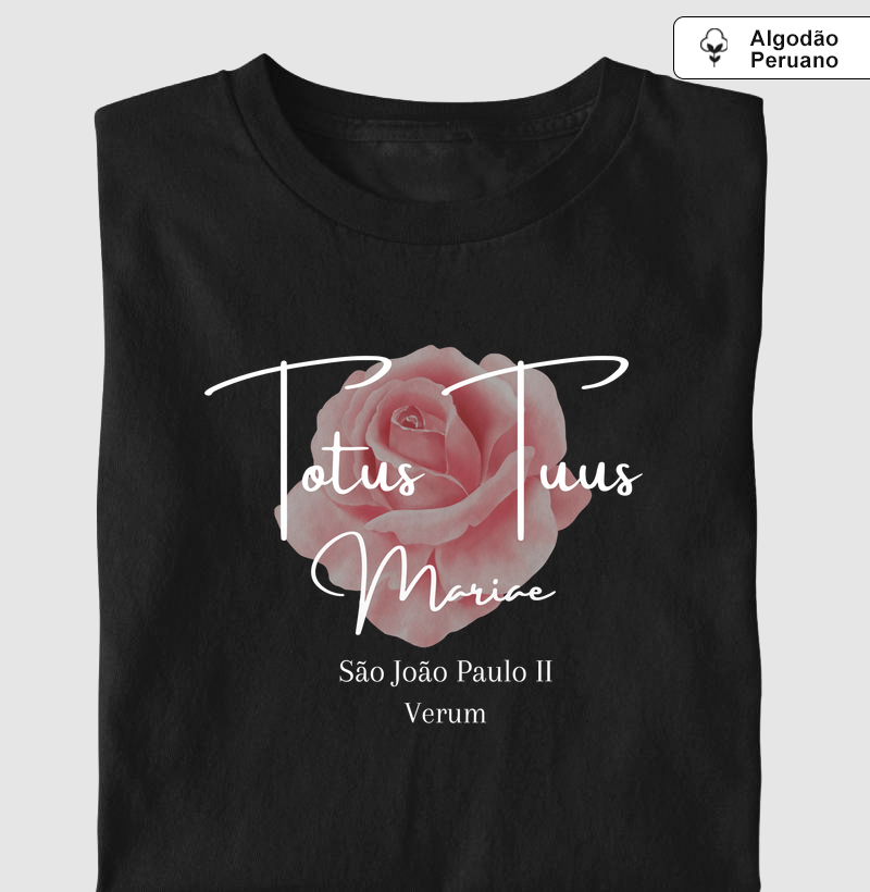 Camiseta Toda de Maria I Totus Tuus I camiseta católica feminina