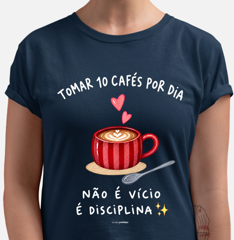 Camiseta 10 Cafés por Dia