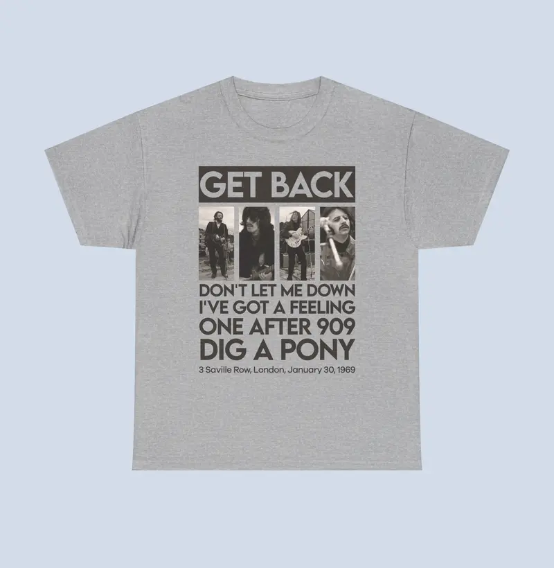Camiseta Get Back Rooftop Concert