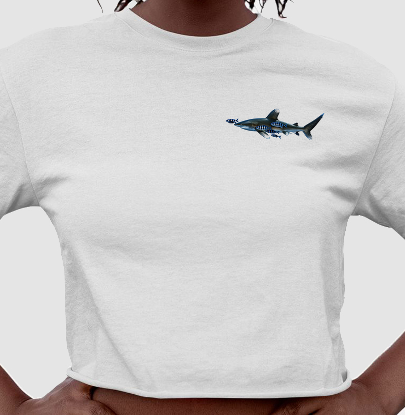 Whitetip Shark Pocket - Cropped
