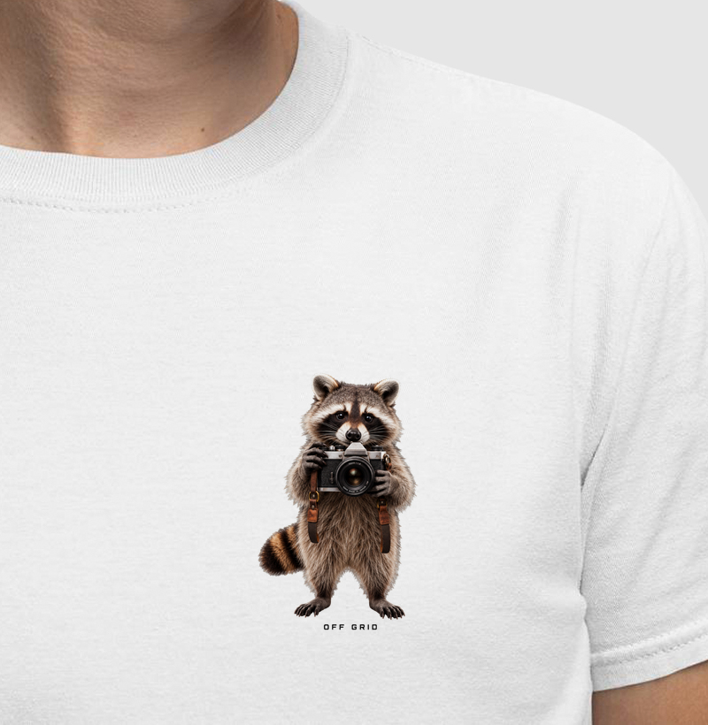 Guaxinim Fotógrafo - Camiseta