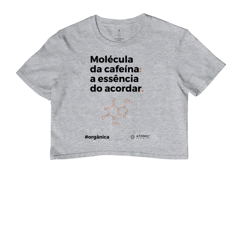 Molécula da cafeína: a essência do acordar.