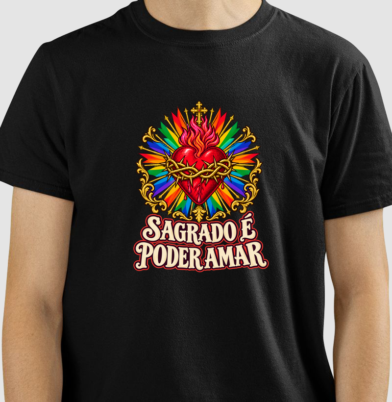 Sagrado É Poder Amar — Camiseta