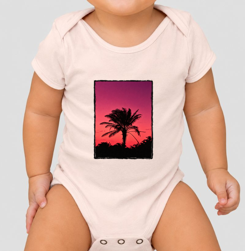 Poente no Coqueiral - Body Infantil