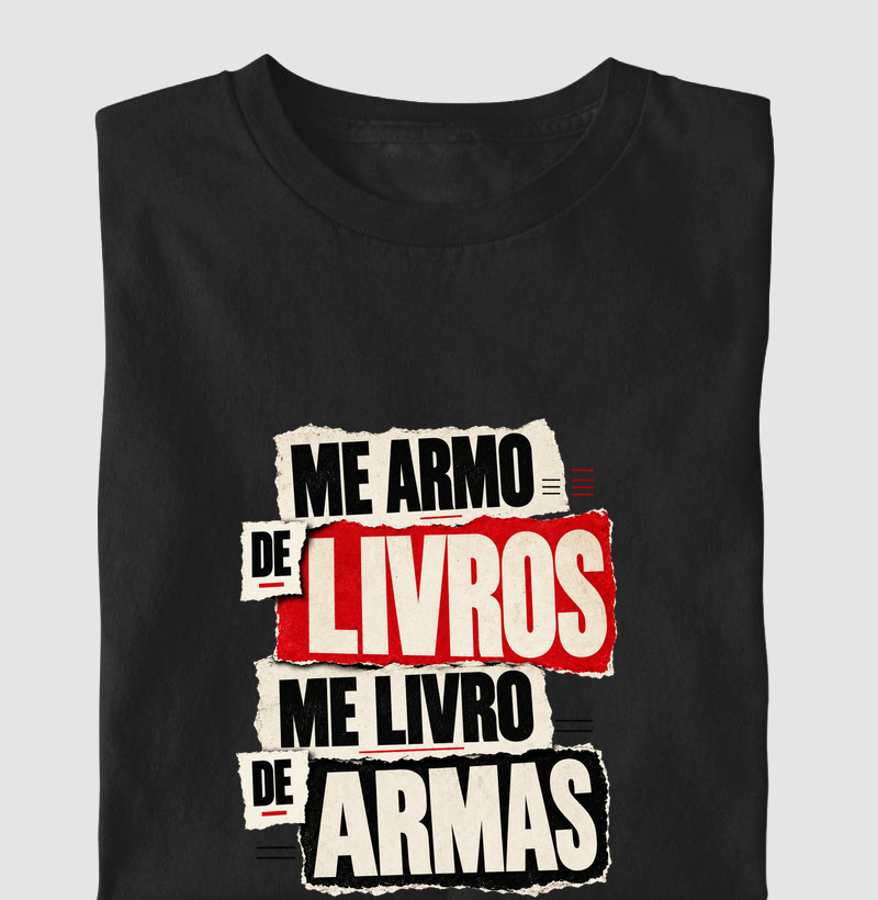 Me Armo de Livros - Camiseta