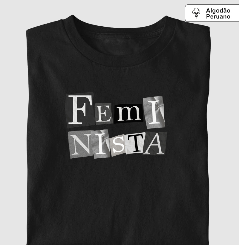 FEMINISMO EM LETRAS RECORTADAS