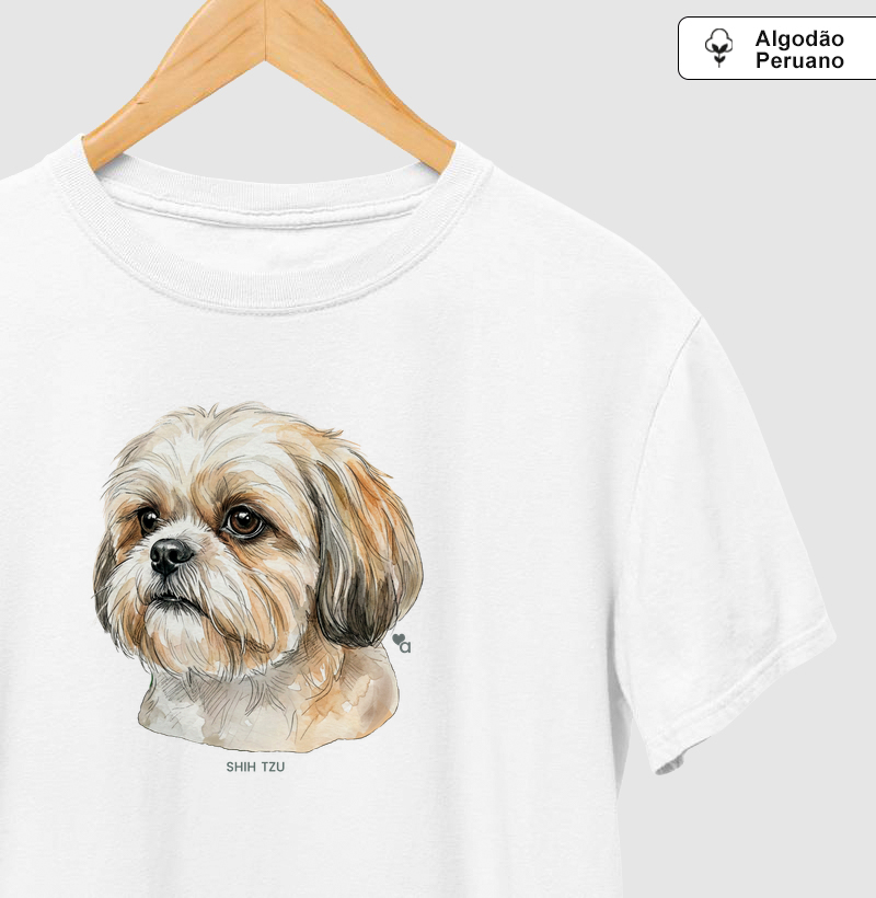 Cães - Shih Tzu - Algodão Peruano