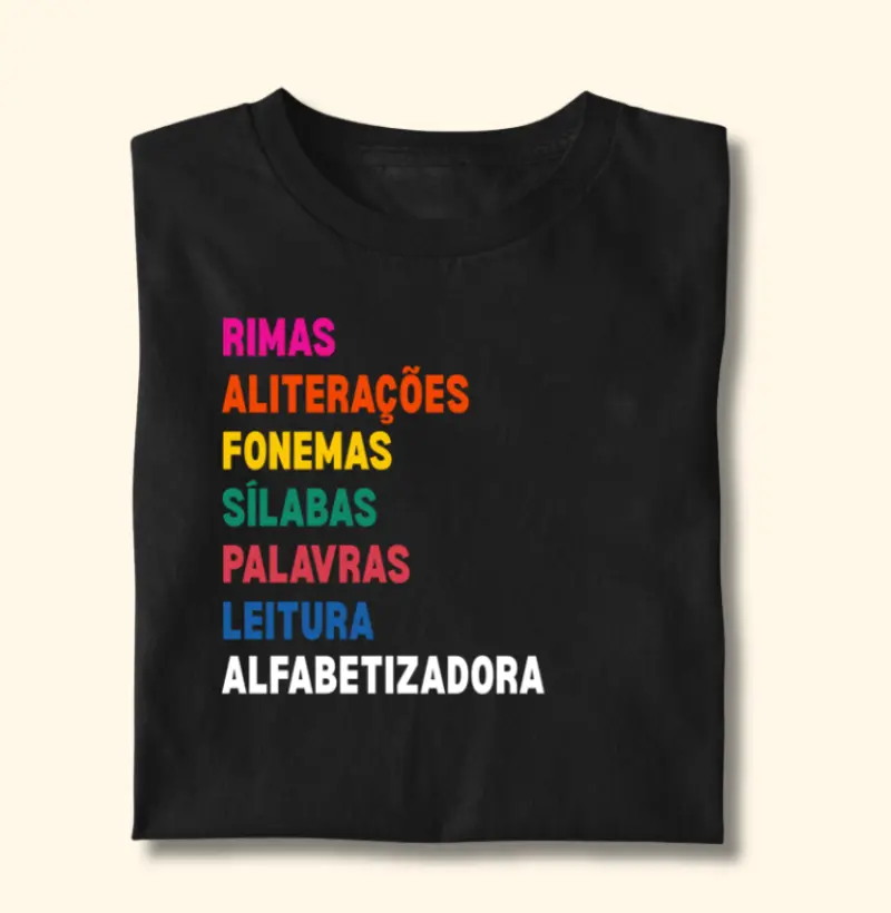 Camiseta | Alfabetização