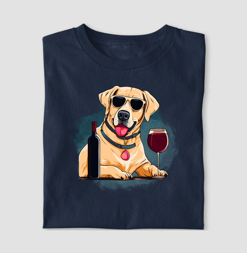 Wine Animals Labrador- Algodão Premium