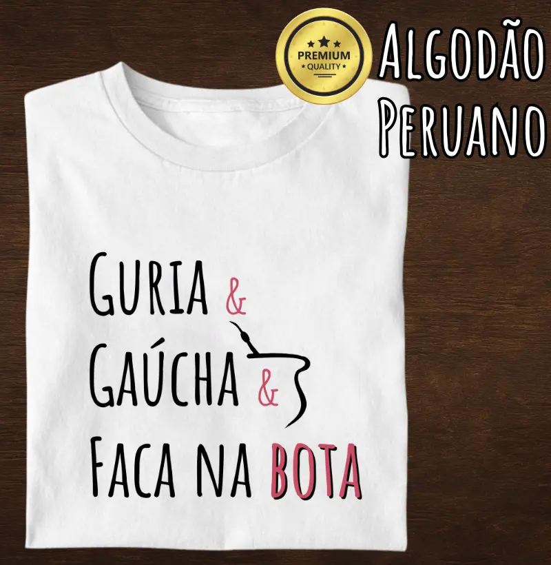 Camiseta Guria Faca na Bota (premium)