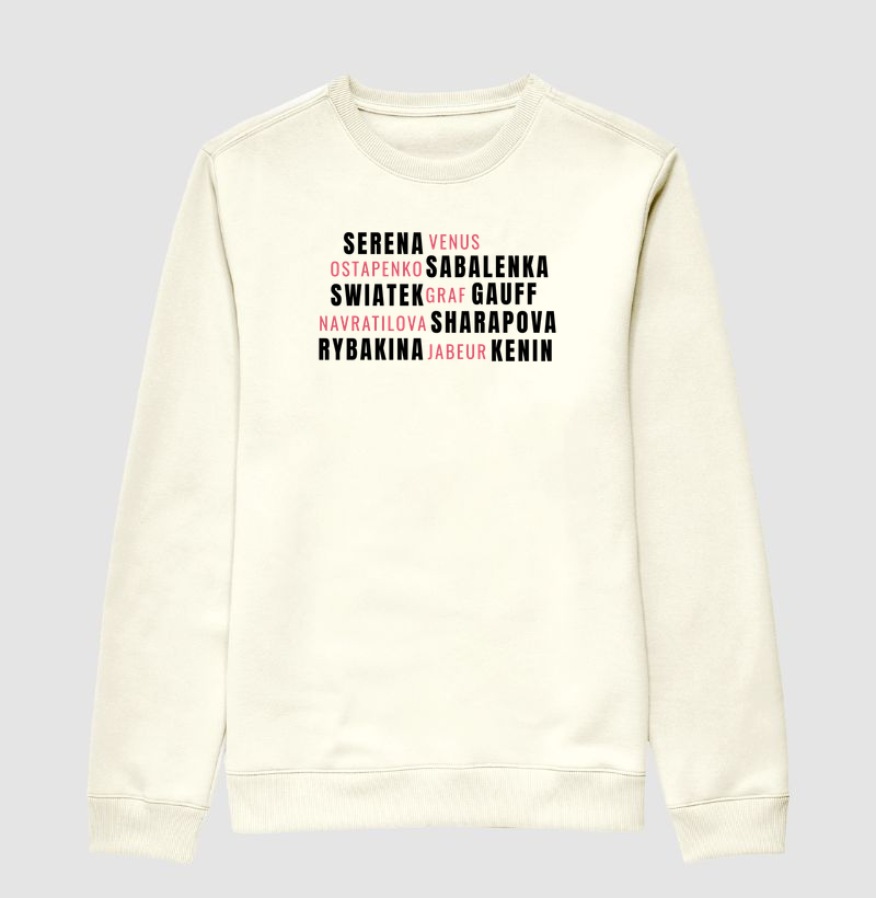 Lendárias e Contemporâneas - Tennis Feminino - Moletom sem capuz