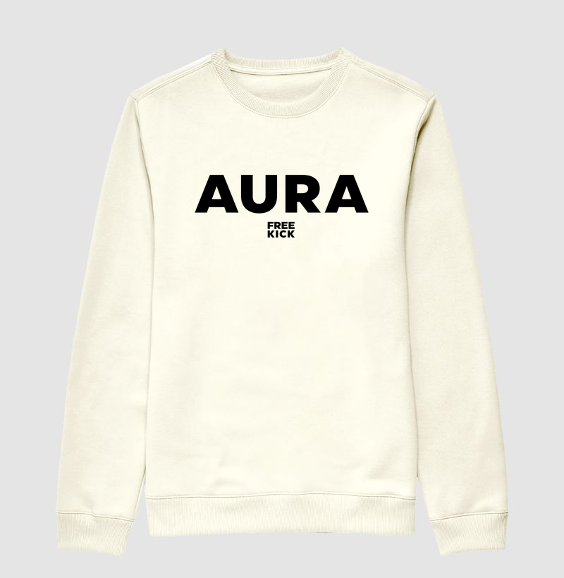 SUÉTER FREE KICK AURA LOGO PRETO