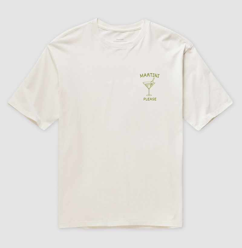 Camiseta Oversized Martini Please